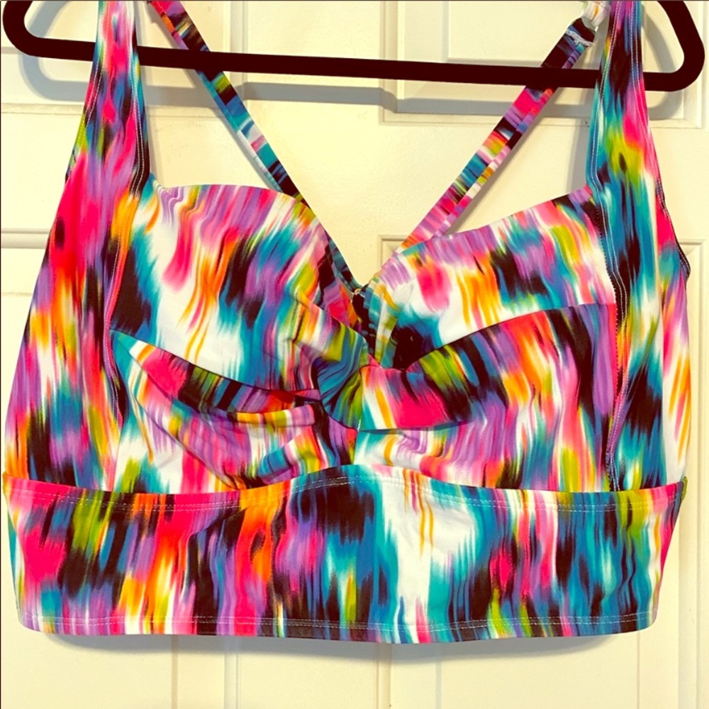 Torrid colorful swim top size 3